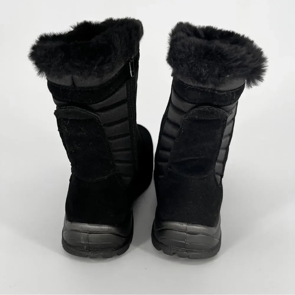Easy Street Frazer Winter Boots Faux Fur Waterproof Black - Size 6W